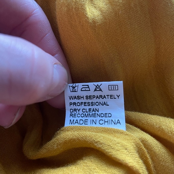 Sweet Pot Mustard Colour Romper - Picture 3 of 3